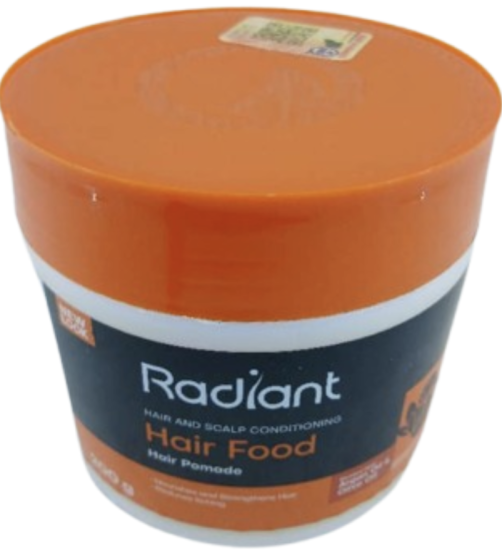Radiant Hair Food Argan Oil & Olive Oil Hair and Scalp Conditioning 200gr