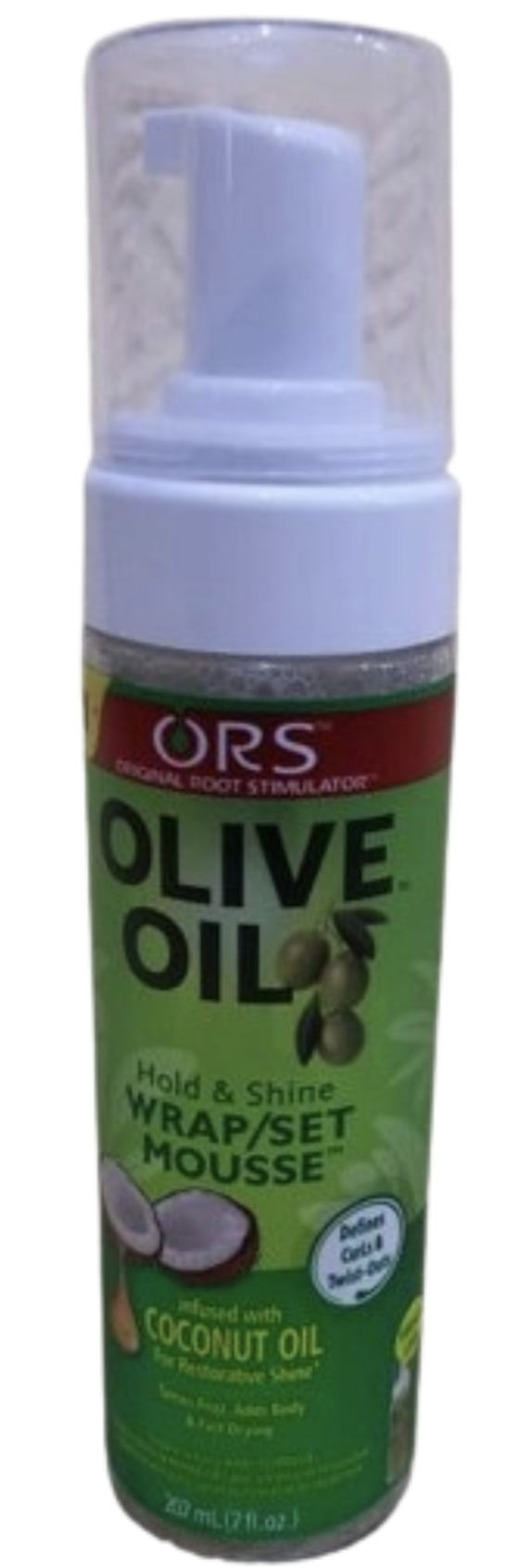 OLIVE ORS WRAP/SET MOUSSE infused with COCONUT OIL 207ml