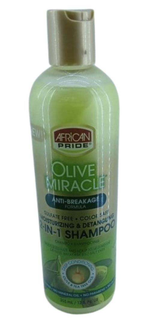 AFRICAN PRIDE Olive Miracle Anti-breakage 2-in-1 Shampoo 355ml