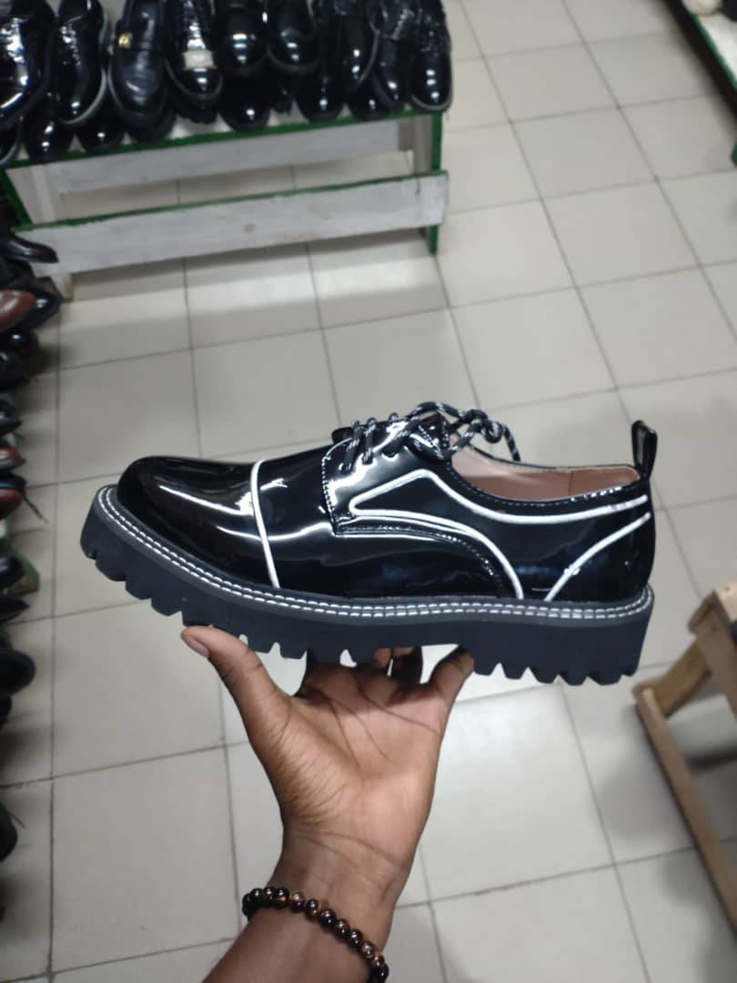 Black Patent Leather Derby