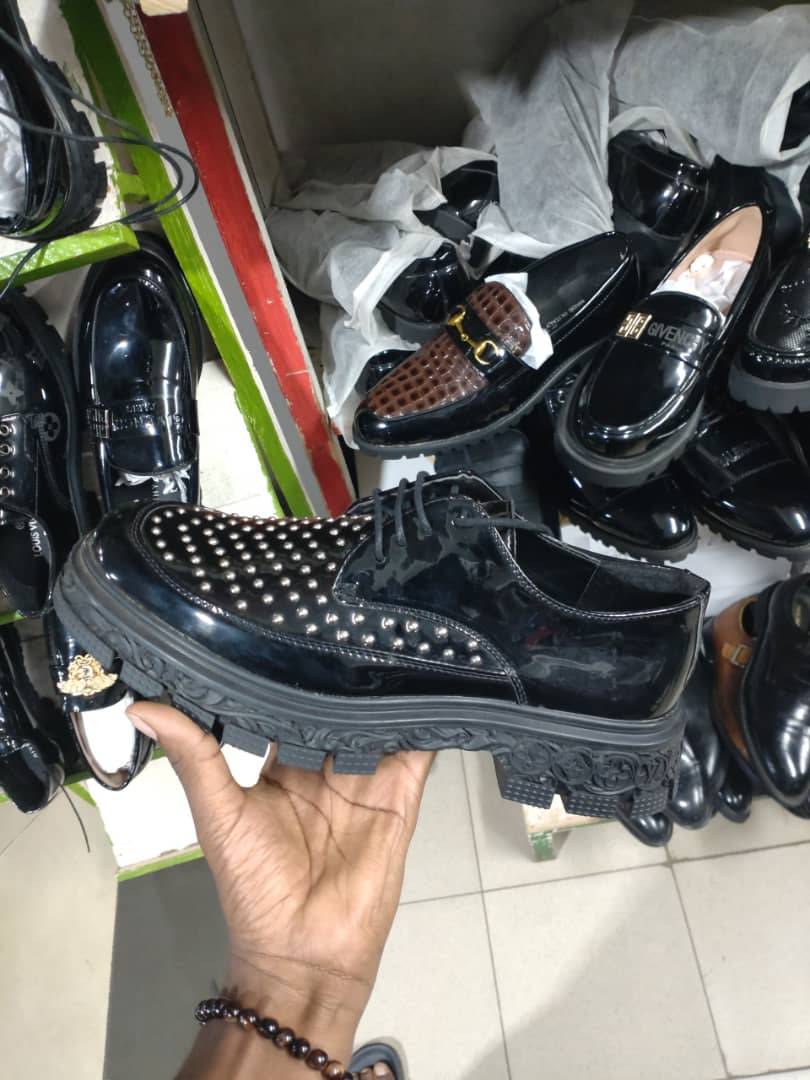 Studded Lug Sole Derby Shoe