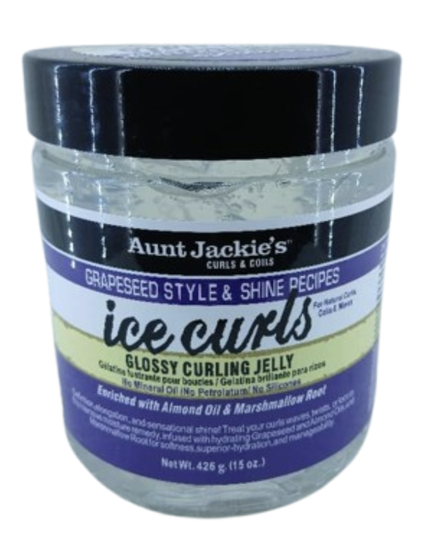 Aunt Jackie's curls & coils Grapeseeds Style & Shine Recipes ICE CURLS 426 gr