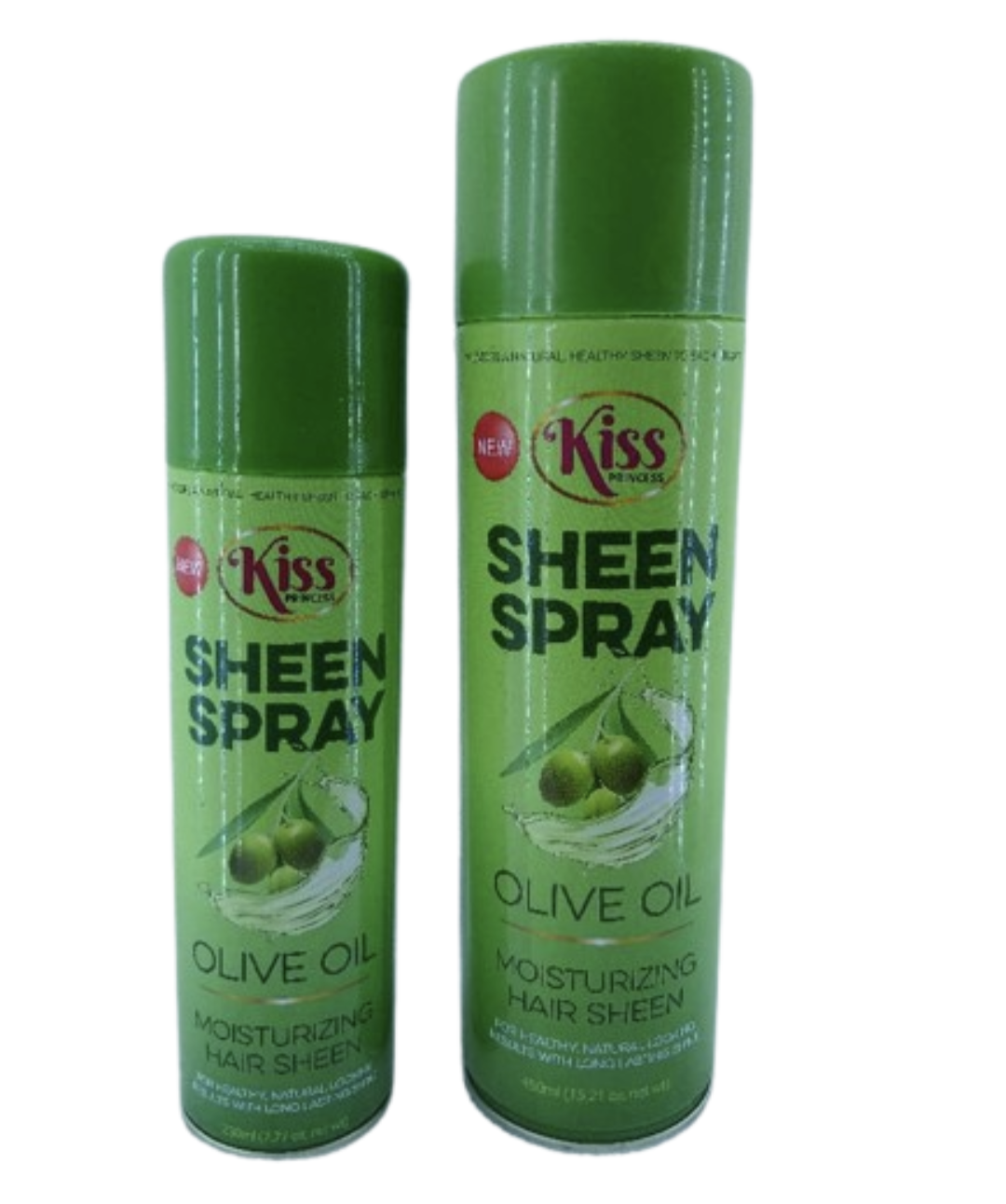 Kiss Princess Sheen Spray Olive Oil Moisturizing Hair Sheen. 230 ml