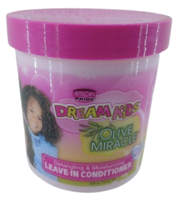African Pride Dream Kids Olive Miracle Detangling & Moisturizing LEAVE-IN CONDI.