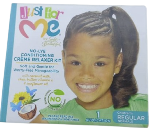 Just for Me No-Lye Conditioning Crème Relaxer Kit Children's REGULAR Normale