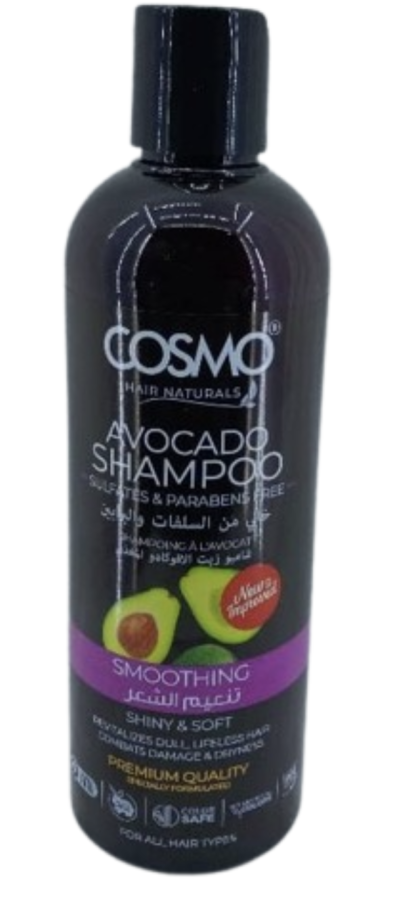 COSMO Hair Naturals Avocado Shamp00 Sulfates & Parabens Free SMOOTHING 480ml
