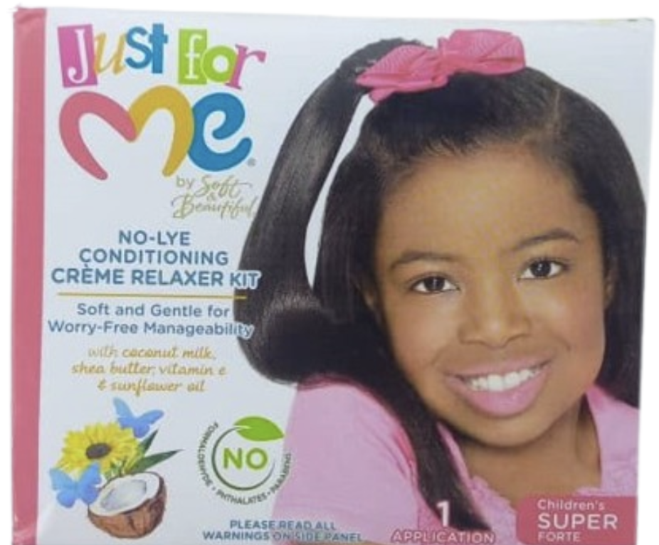 Just for me No-Lye Conditioning Crème Relaxer Kit Children's SUPER Forte