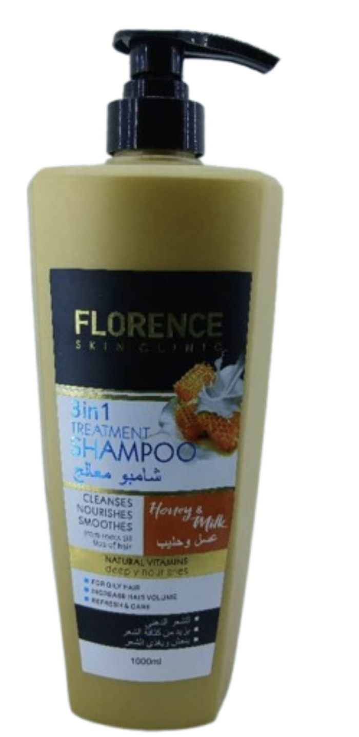 Florence Skin Clinic 3in1 Honey & Milk Treatment Shampoo 1000ml