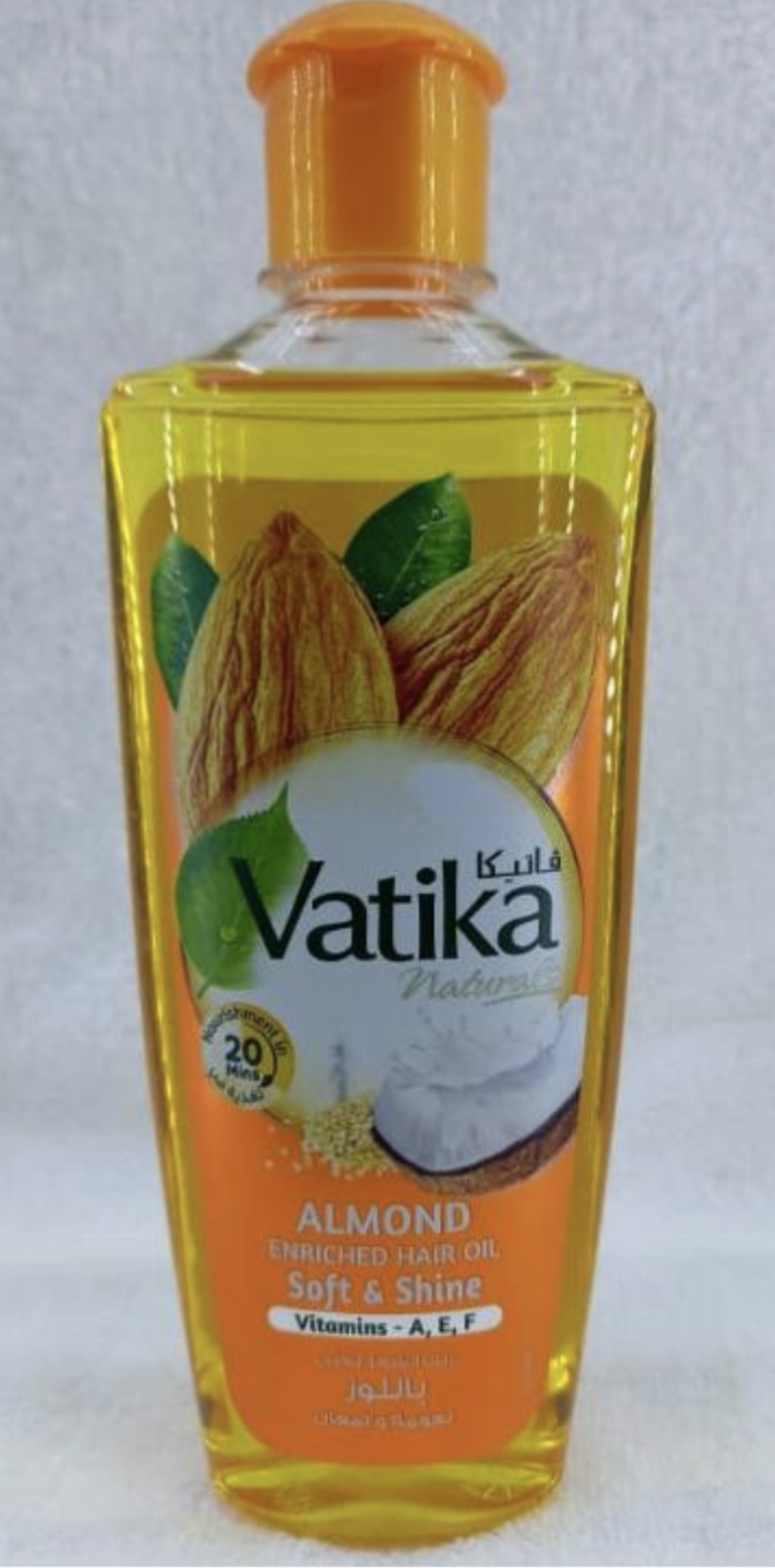 Vatika Naturals Almond Enriched Hair Oil 200ml
Soft & Shine Vitamins - A,E,F