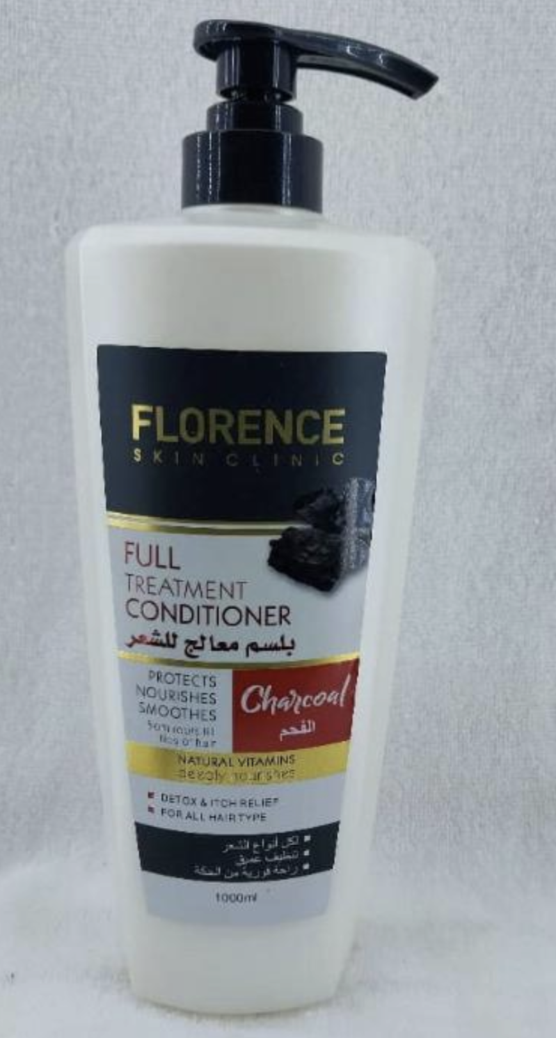 Florence Skin Clinic Full Treatment Conditioner Charcoal 1000ml Protect ,Nourishes and Smoothes