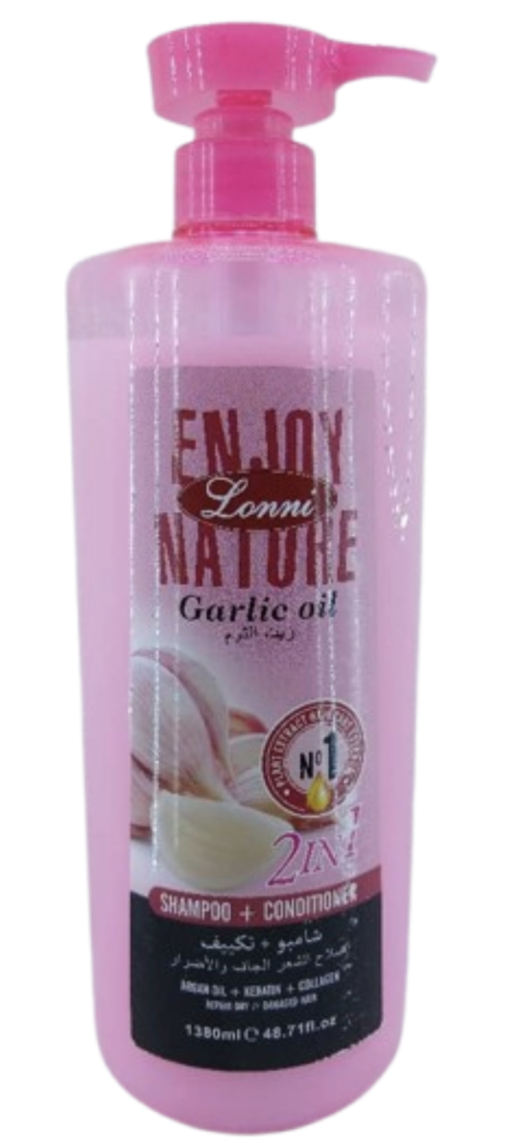 Lonni ENJOY NATURE Garlic Oil 2IN1 SHAMPO0 + CONDITIONER 1380ml 48.71 f...