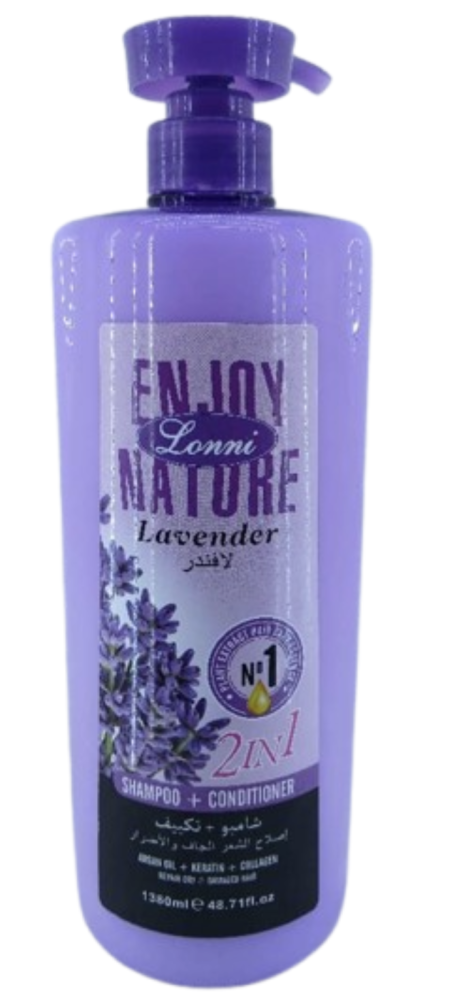Lonni ENJOY NATURE Lavender Oil 2IN1 SHAMP00 + CONDITIONER 1380ml 48.71