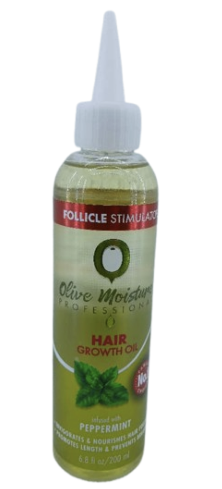 Olive Moisture Professional HAIR GROWTH OIL infused with PEPPERMINT 200ml