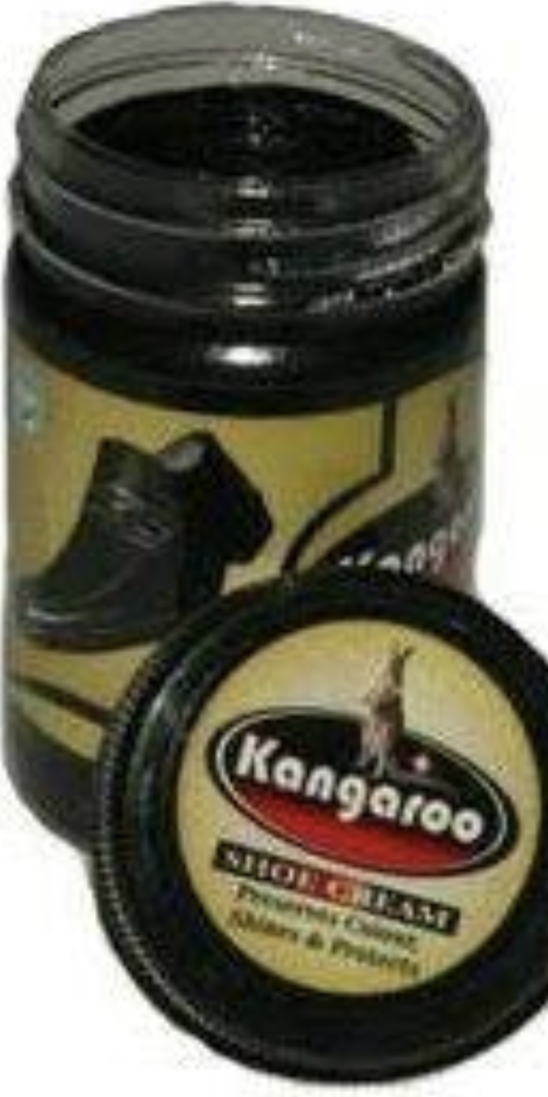 Kangaroo black shoe cream 65ml