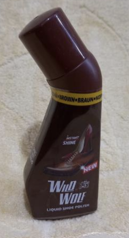 Wild Wolf Brown Liquid Shoe Polish 75ml