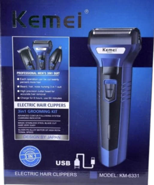 KEMEI Eectric Hair Clippers 3in1Model: KM-6331