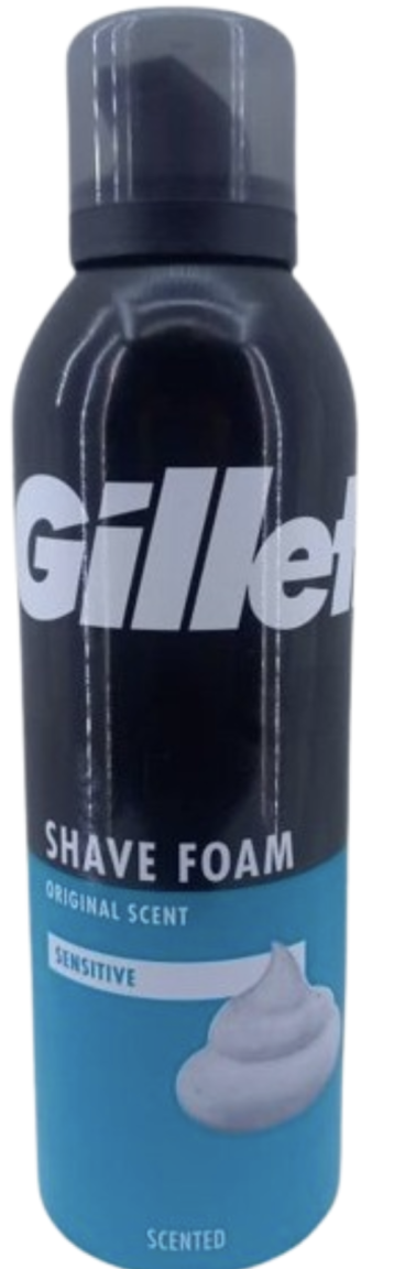 Gillette Shave Foam Original Scent Sensitive Scented 200ml