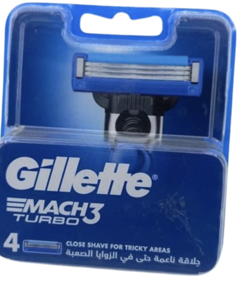 GILLETTE MACH3 TURBO 4Razor Close Shave for Tricky areas