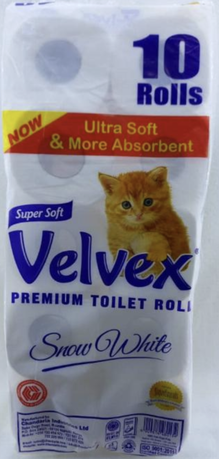 Velvex Premium Toilet Paper 10pcs