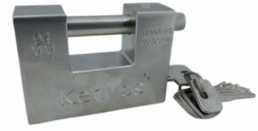 94MM Kenyos Hardened Sold Steel Padlock