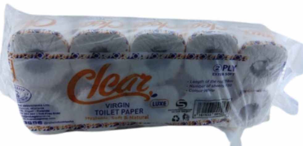 Clear Virgin Toilet Paper 10pcs