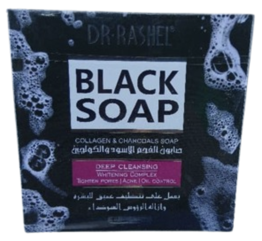 Dr.Rashel Black Soap collagen & charcoal Soap 100gr