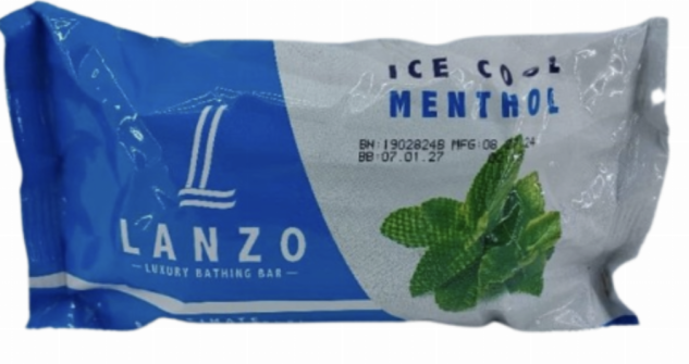 LANZO lce Cool Menthol Luxury Bathing Bar 200g