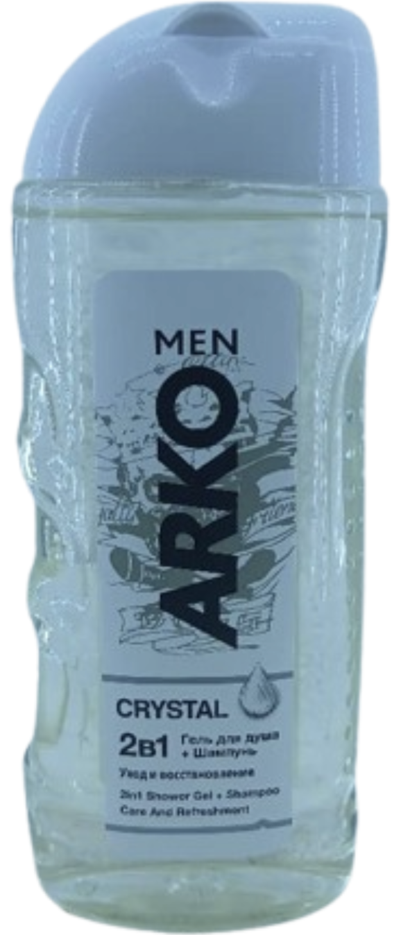 MEN ARKO Crystal 2IN1 Shower + Shampoo Deep Cleansing 260ml