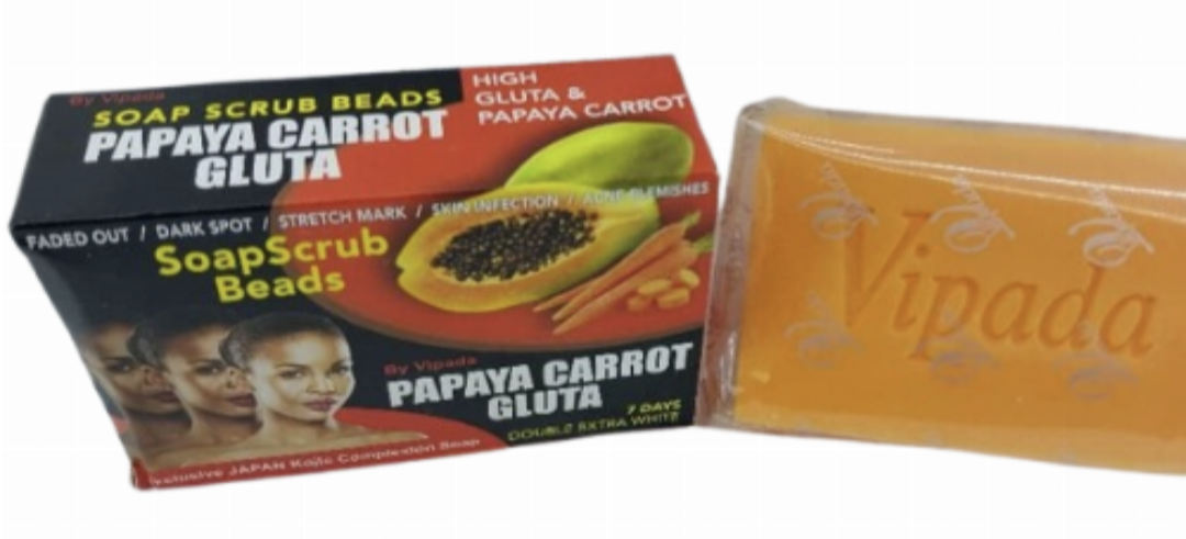 Papaya Carrot Gluta Soap Scrub Beads