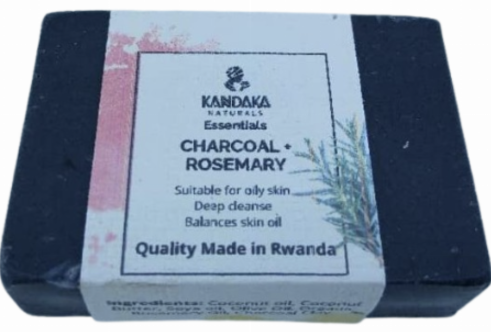 KANDAKA Naturals Essentials CHARCOAL ROSEMARY Soap 100gr