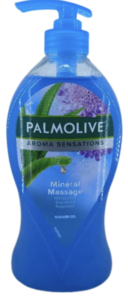 Palmolive Mineral Massage with Sea Salt,Aloe Vera & Peppermint Shower Gel