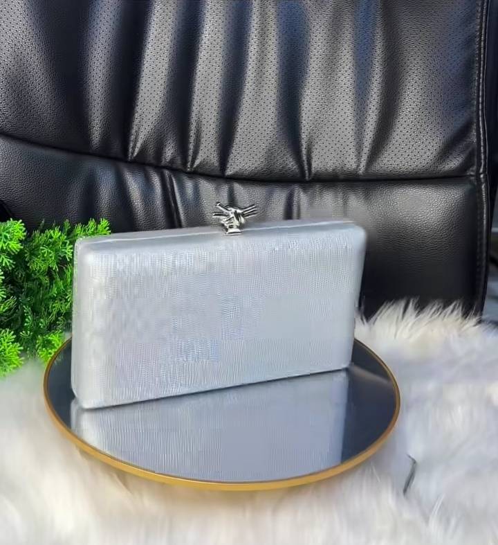 Sammy crystal studded clutch bag