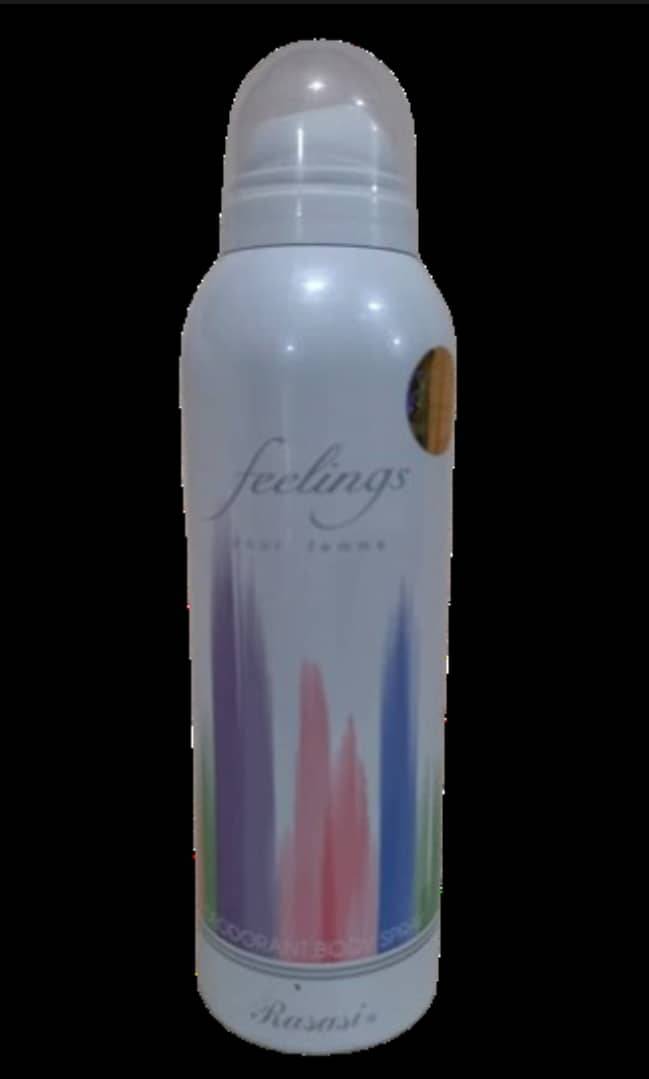 Feelings pour femme DEODORANT BODY SPRAY Rasasi 20Oml
