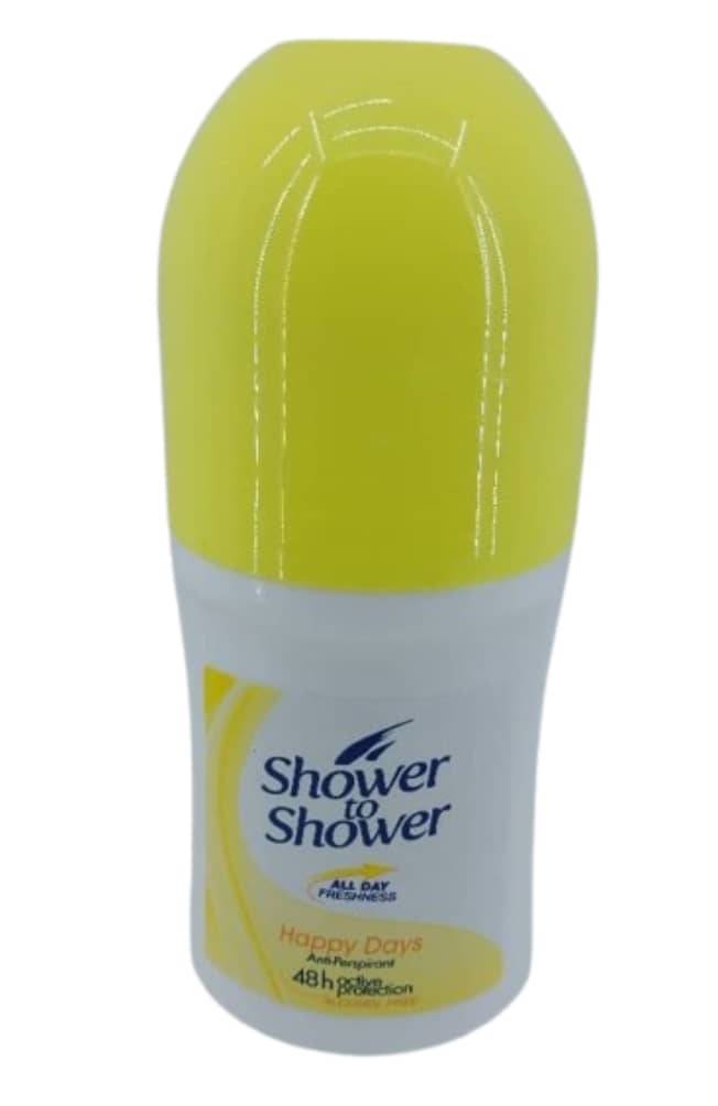 Shower to shower Happy Days Anti- Perspirant 48h Active Protection 50ml Rollon
