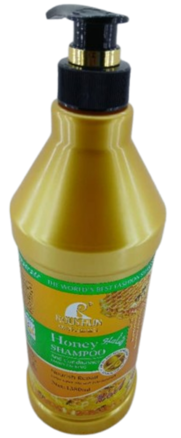 ROUSHUN Honey Shampoo and Conditional Family Packing 1380...