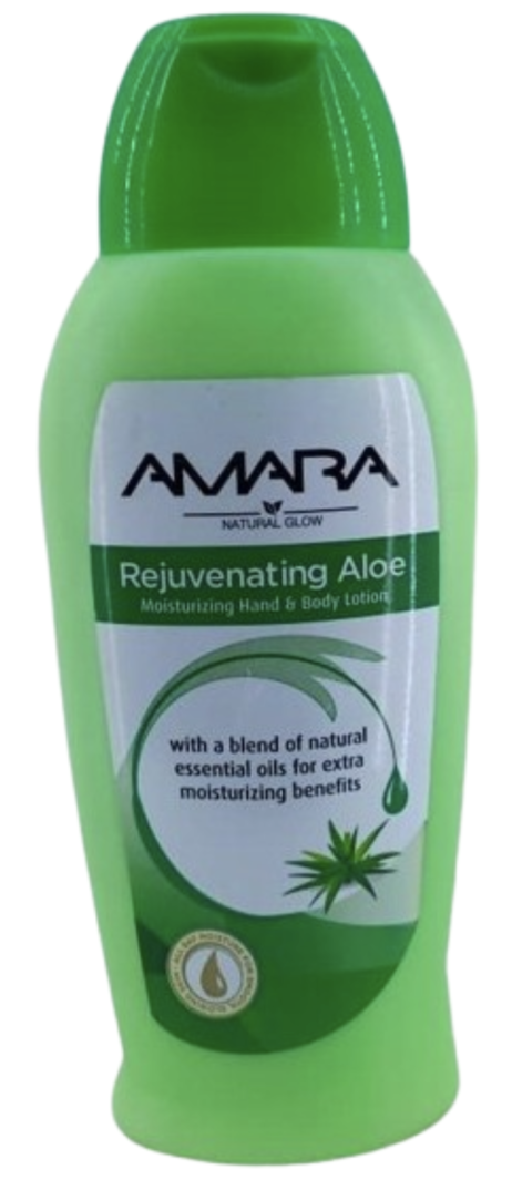 AMARA natural glow REJUVENATING ALOE Moisturizing Hand & Body Lotion 400ml