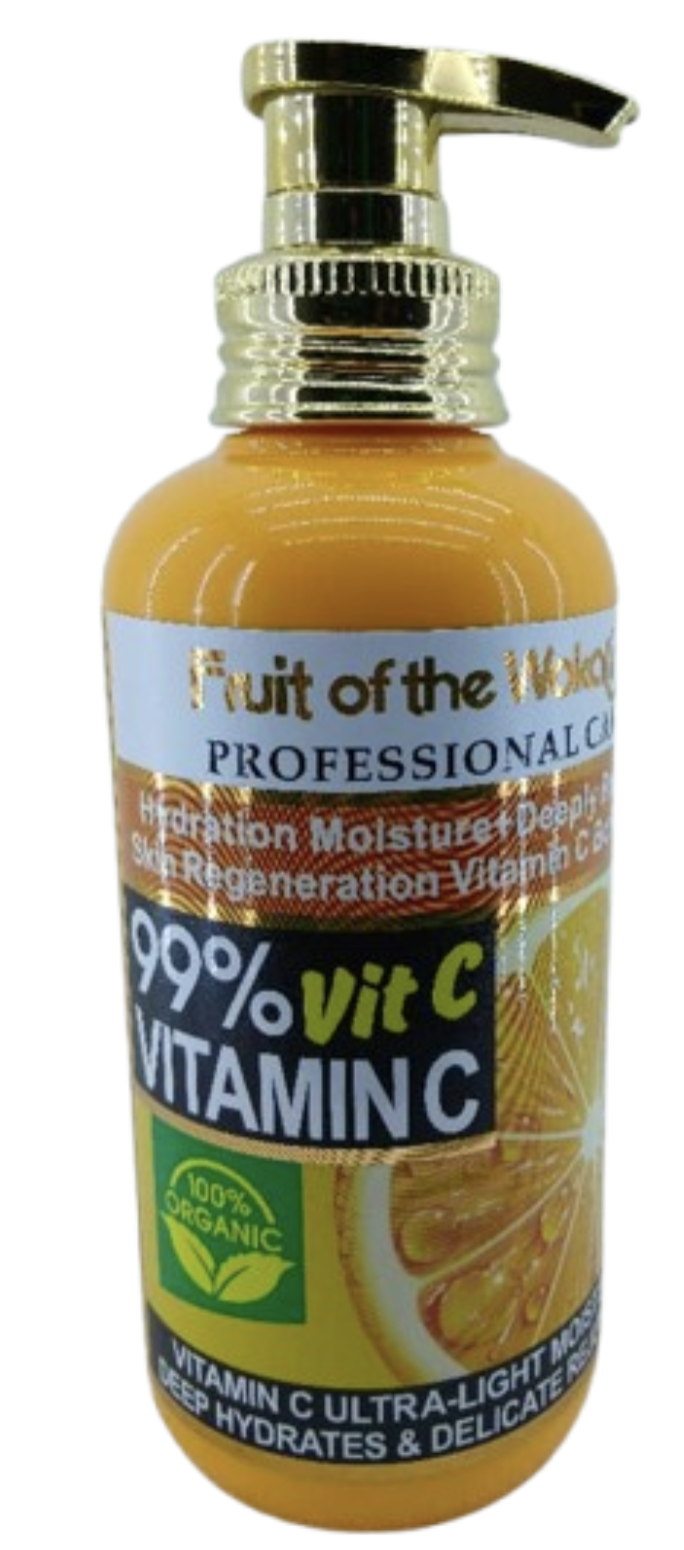Fruit of the Wokali 100% Organic 99% Vit C 500ml Hydration Moisture+Deeply Repairing