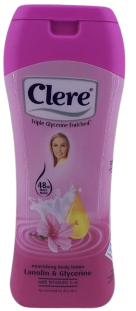 Clere nourishing body lotion Lanolin & Glycerine