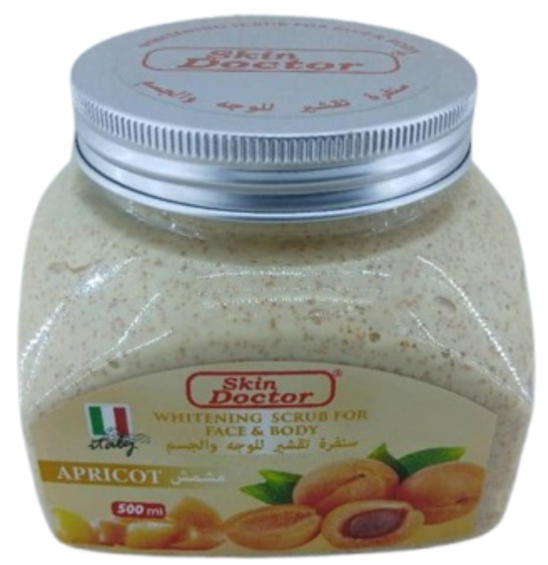 Skin Doctor Whitening Scrub for Face & Body APRICOT 500 ml