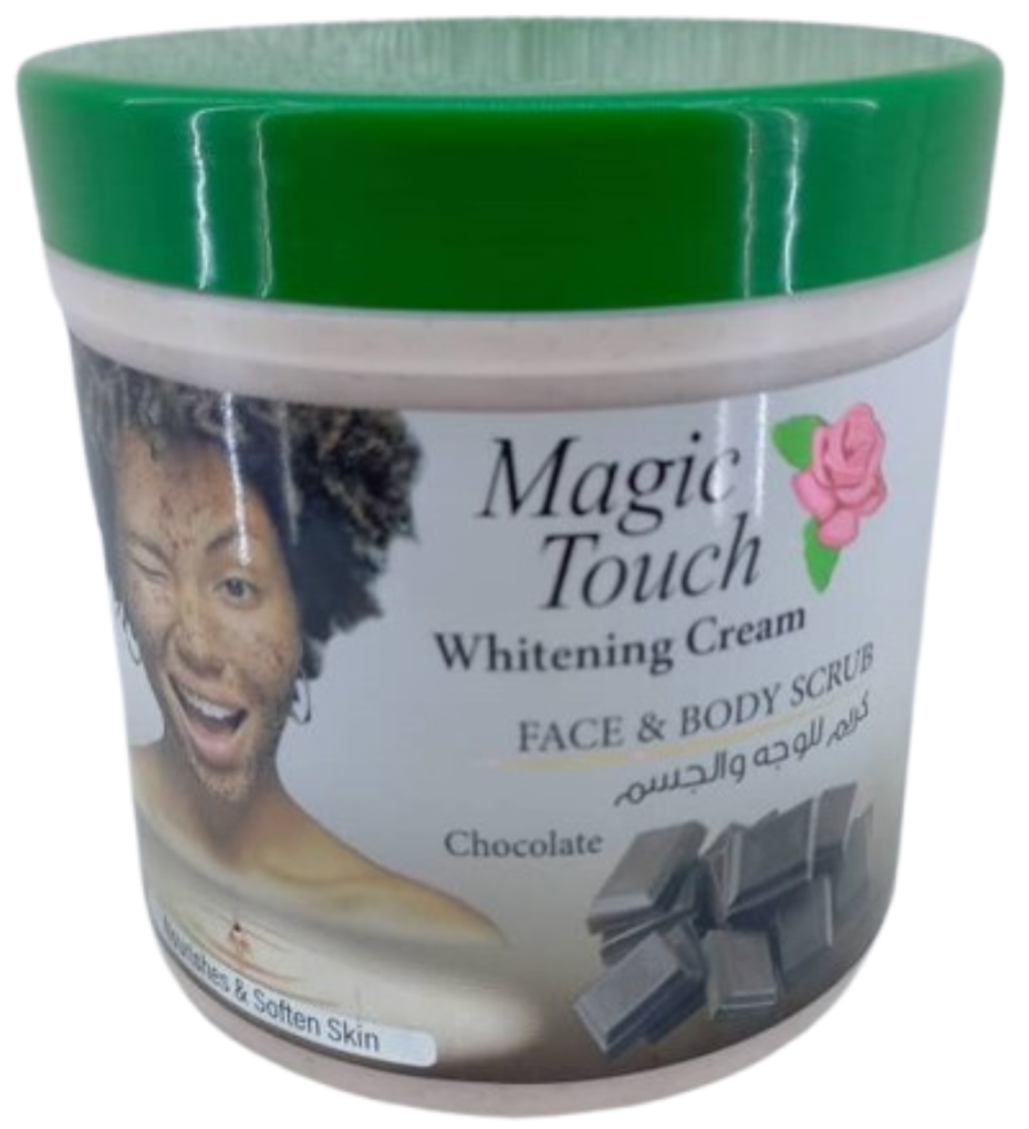 Magic Touch Whitening Cream FACE & BODY SCRUB Chocolate 500ml
