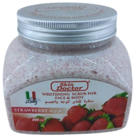 Skin Doctor Whitening Scrub for Face & Body STRAWBERRY 500 ml