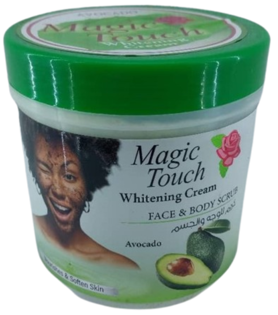 Magic Touch Whitening Cream FACE & BODY SCRUB Avocado 500ml