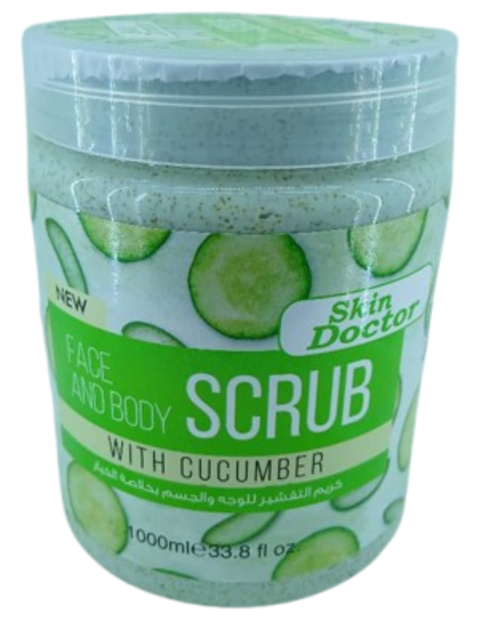 Skin Doctor Face and Body Scrub with Cucumber 1000ml 33.8 fl