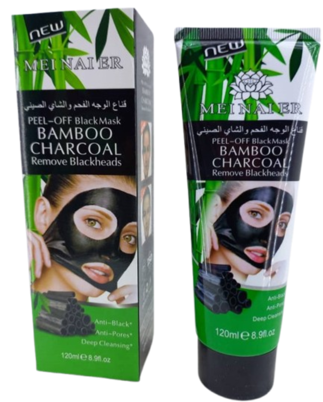 MEI NAI ER bamb0o Charcoal Remove Blackheads 120ml