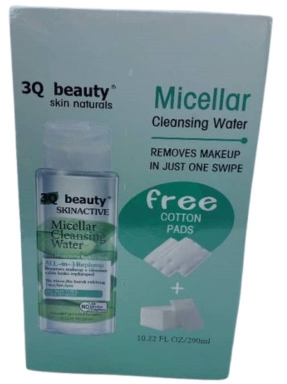 3Q beauty Micellar Cleansing Water with free cotton pads