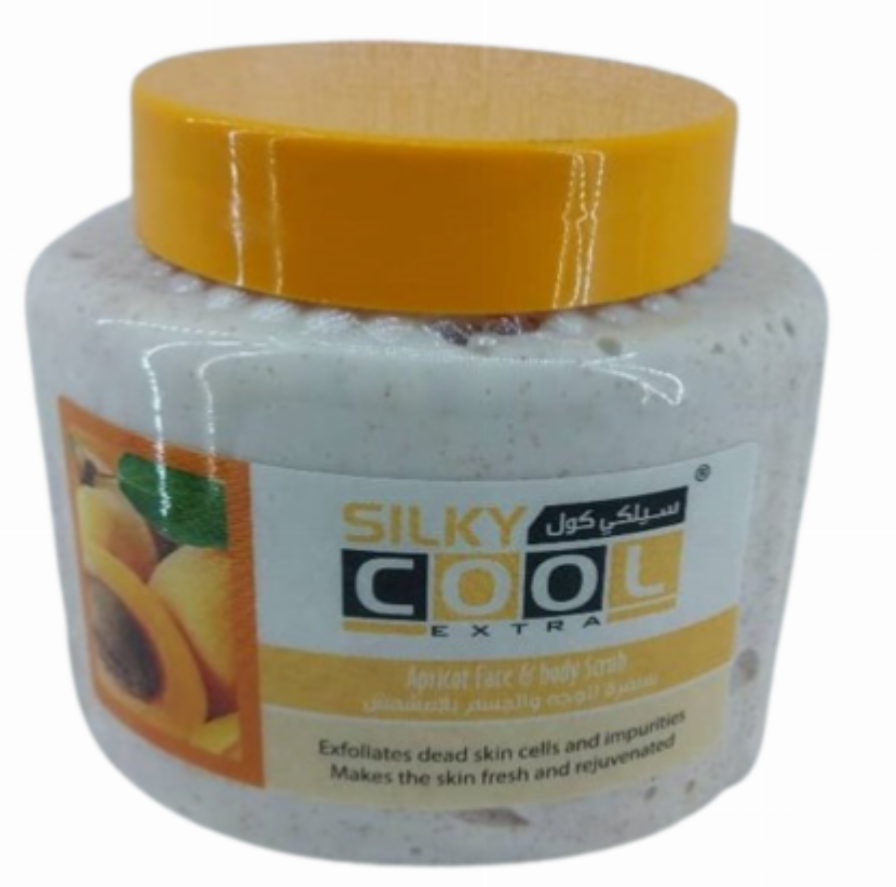 Silky Cool Apricot Face & Body Scrub 500ml