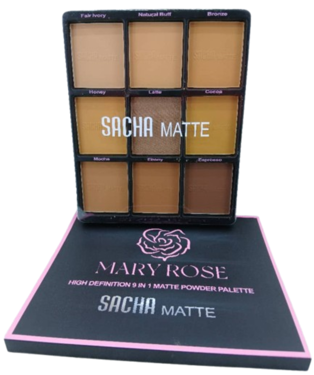 MARY ROSE High Definition 9in1 Matte Powder Palette SACHA Matte
