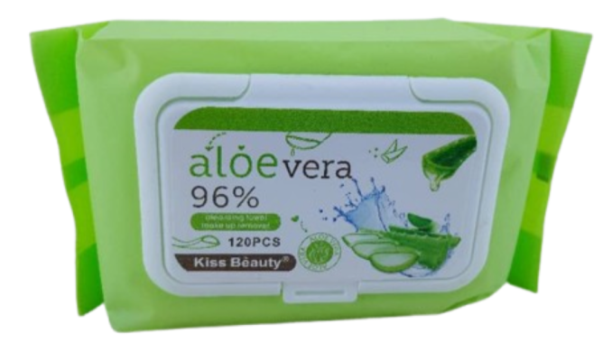Kiss Beauty aloe vera 96% 120pcs