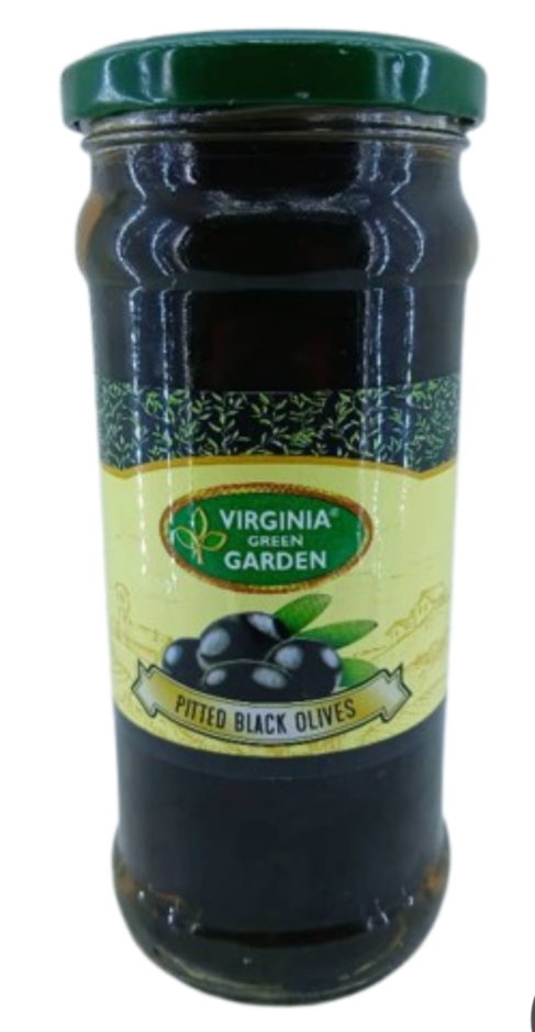 VIRGINIA GREEN GARDEN Pitted Black Olives 340gr
