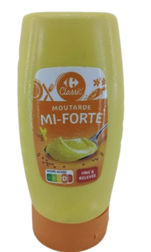 Carrefour Classic Moutarde MI-FORTE 250 ge